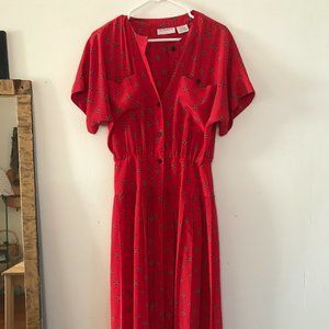 gorgeous + unique 80's liz claiborne dress